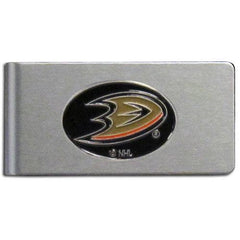 Anaheim Ducks® Brushed Metal Money Clip - Siskiyou Buckle