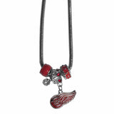 Detroit Red Wings® Euro Bead Necklace - Siskiyou Buckle