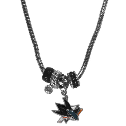 San Jose Sharks® Euro Bead Necklace - Flyclothing LLC