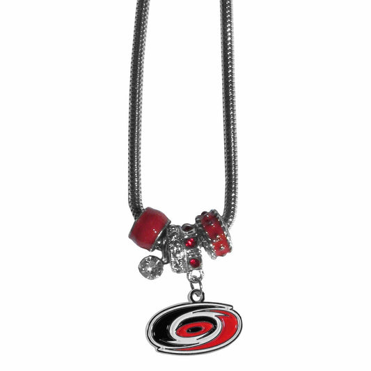 Carolina Hurricanes® Euro Bead Necklace - Siskiyou Buckle - Flyclothing LLC