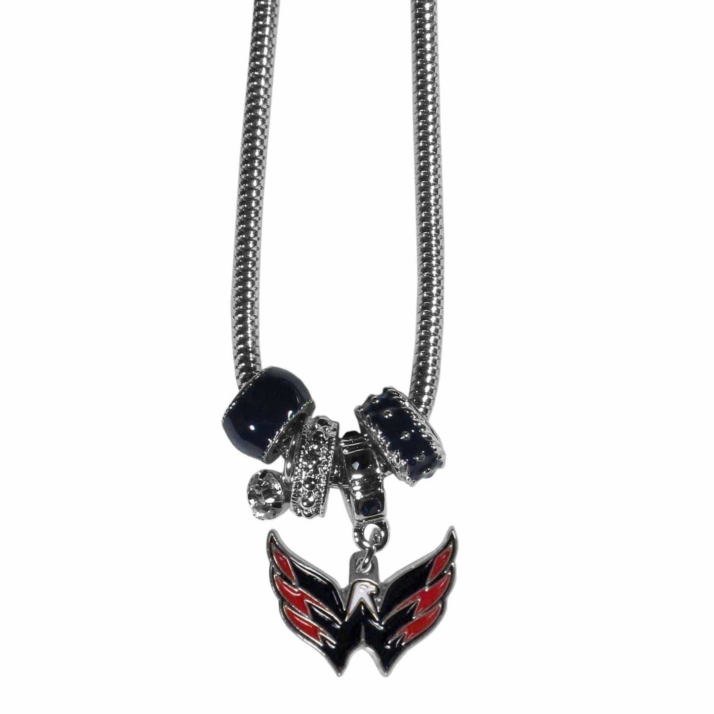 Washington Capitals® Euro Bead Necklace - Siskiyou Buckle - Flyclothing LLC