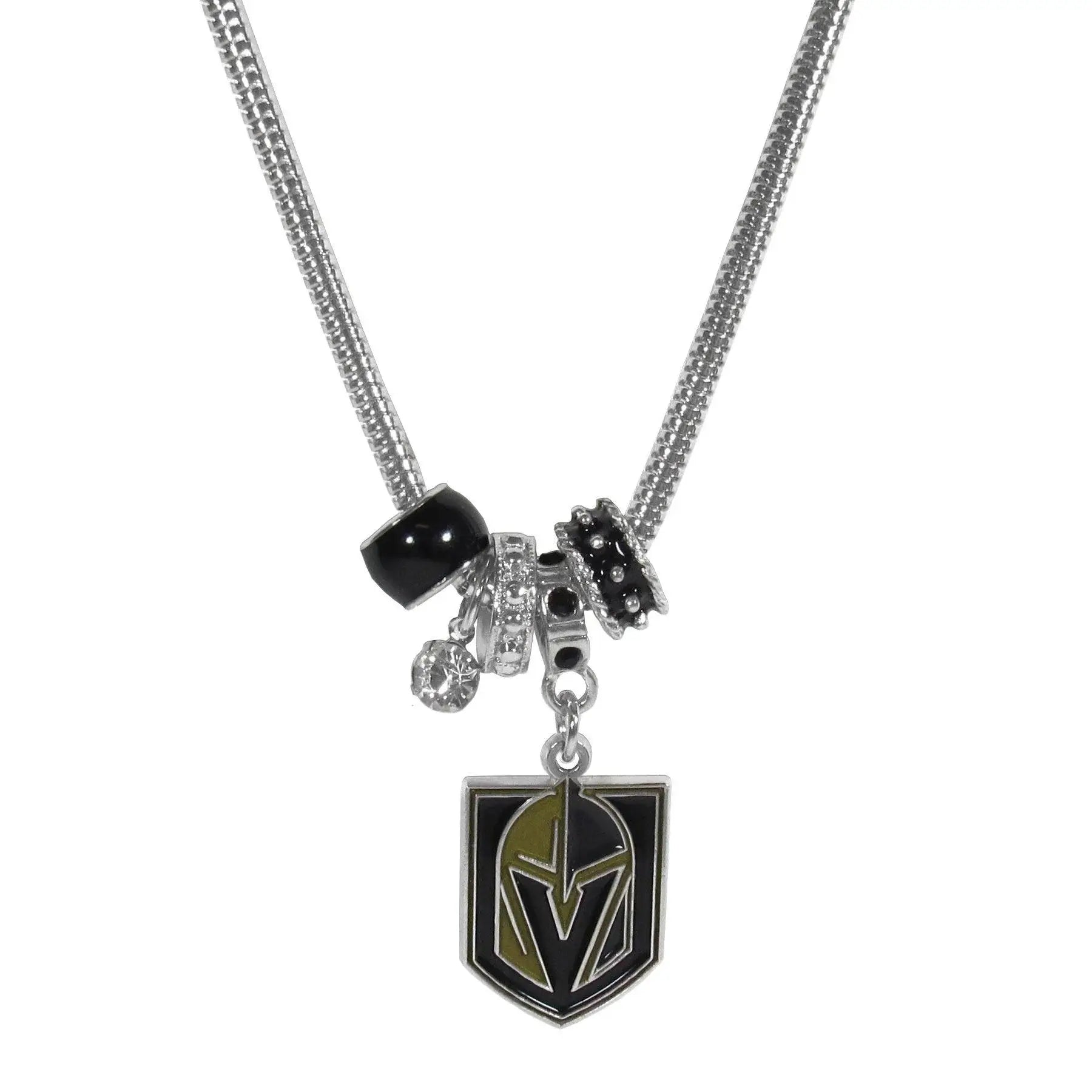 Las Vegas Golden Knights® Euro Bead Necklace - Siskiyou Buckle - Flyclothing LLC