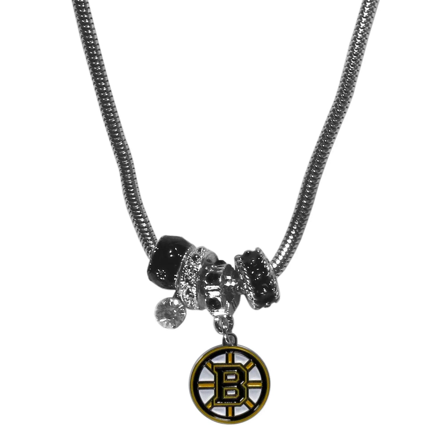 Boston Bruins® Euro Bead Necklace - Siskiyou Buckle - Flyclothing LLC