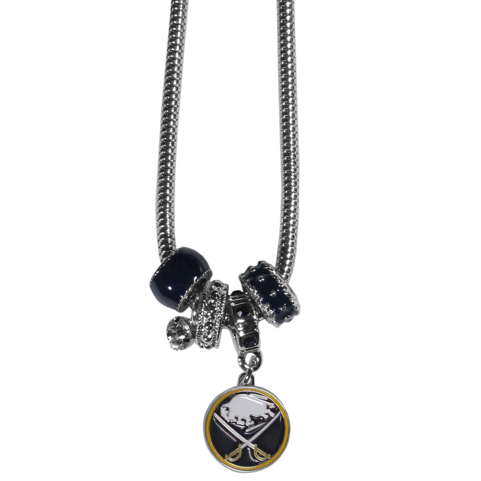 Buffalo Sabres® Euro Bead Necklace - Flyclothing LLC