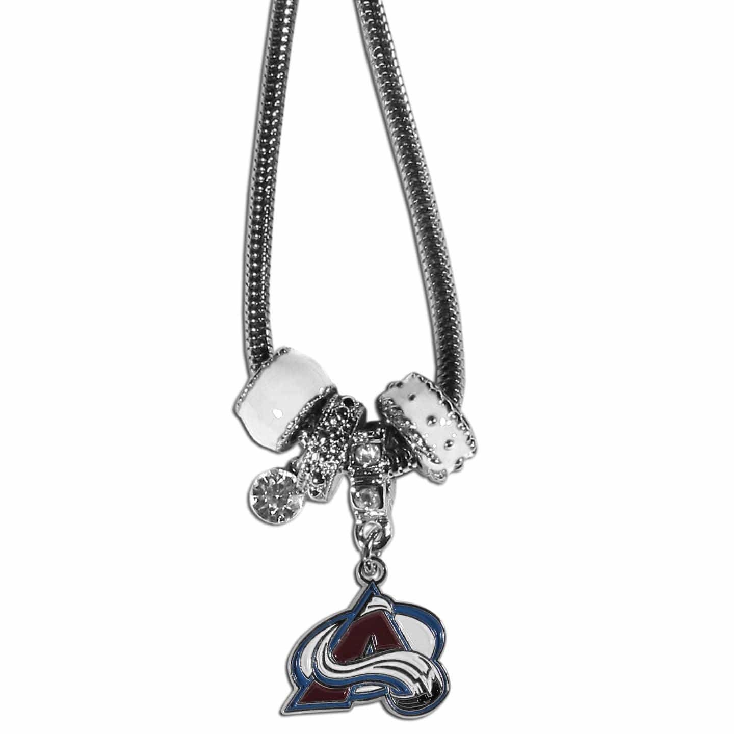 Colorado Avalanche® Euro Bead Necklace - Siskiyou Buckle - Flyclothing LLC
