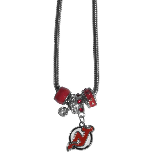 New Jersey Devils® Euro Bead Necklace - Flyclothing LLC