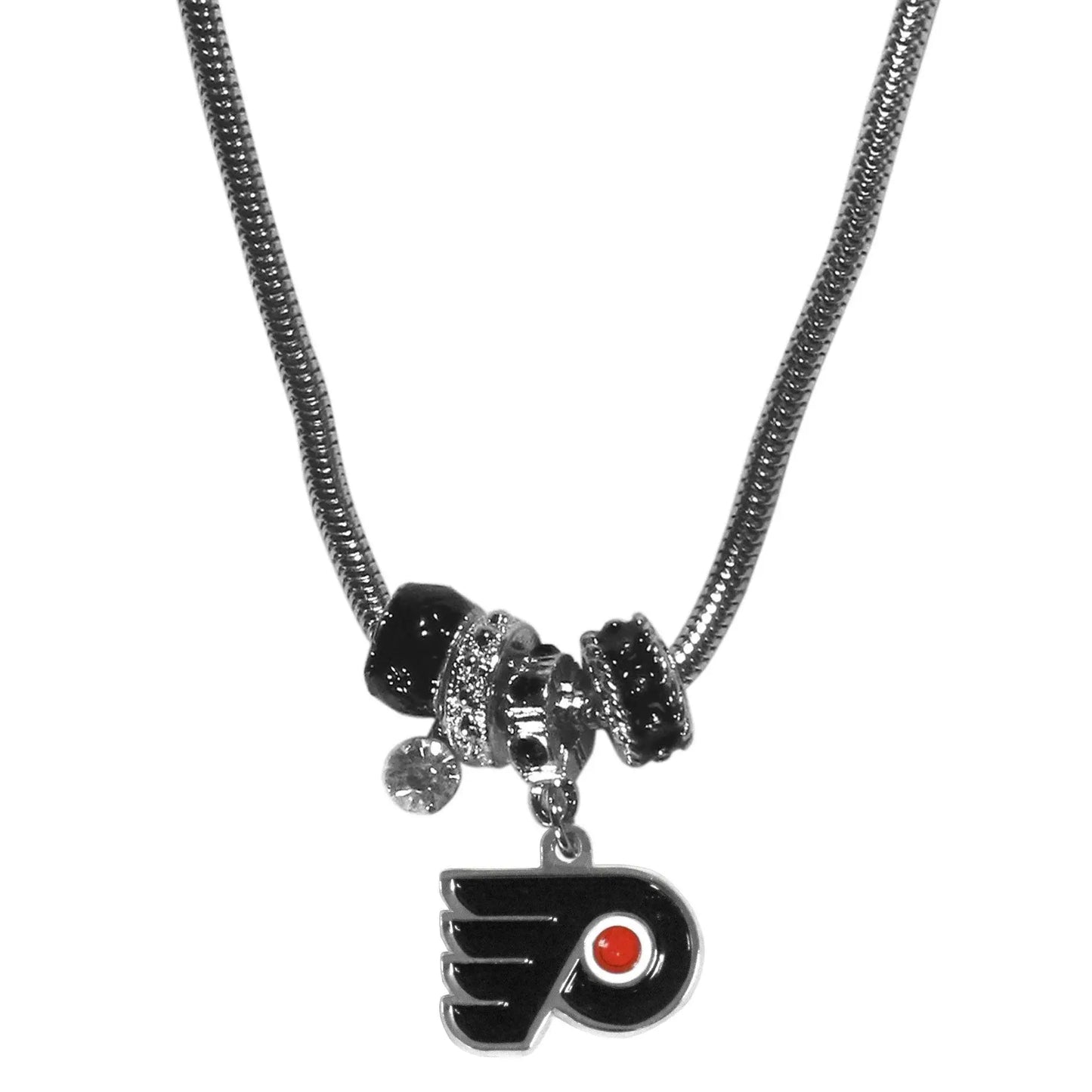 Philadelphia Flyers® Euro Bead Necklace - Siskiyou Buckle - Flyclothing LLC