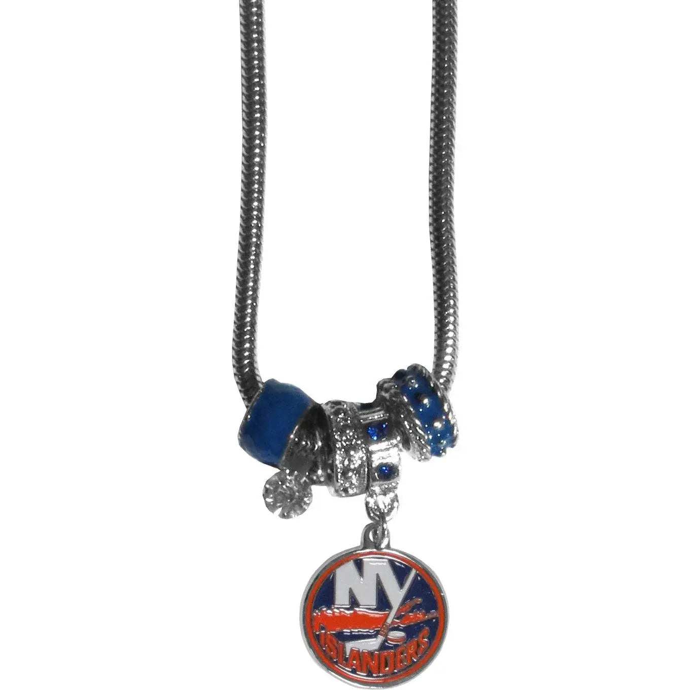 New York Islanders® Euro Bead Necklace - Siskiyou Buckle - Flyclothing LLC