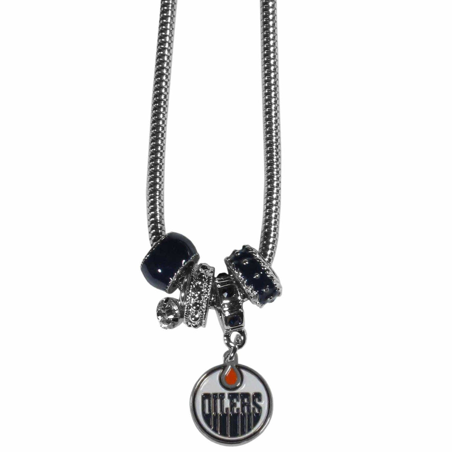 Edmonton Oilers® Euro Bead Necklace - Siskiyou Buckle - Flyclothing LLC