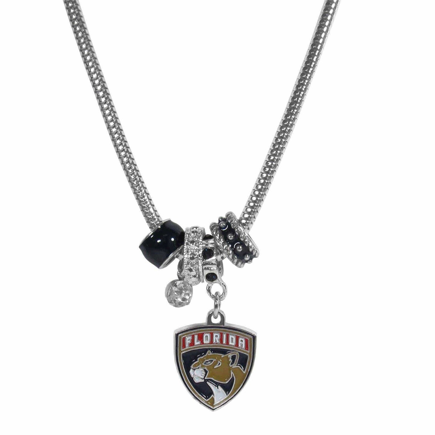 Florida Panthers® Euro Bead Necklace - Siskiyou Buckle - Flyclothing LLC