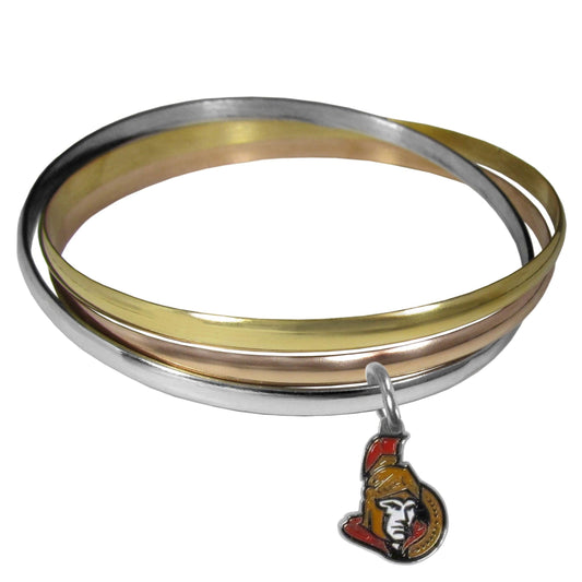 Ottawa Senators® Tri-color Bangle Bracelet - Flyclothing LLC