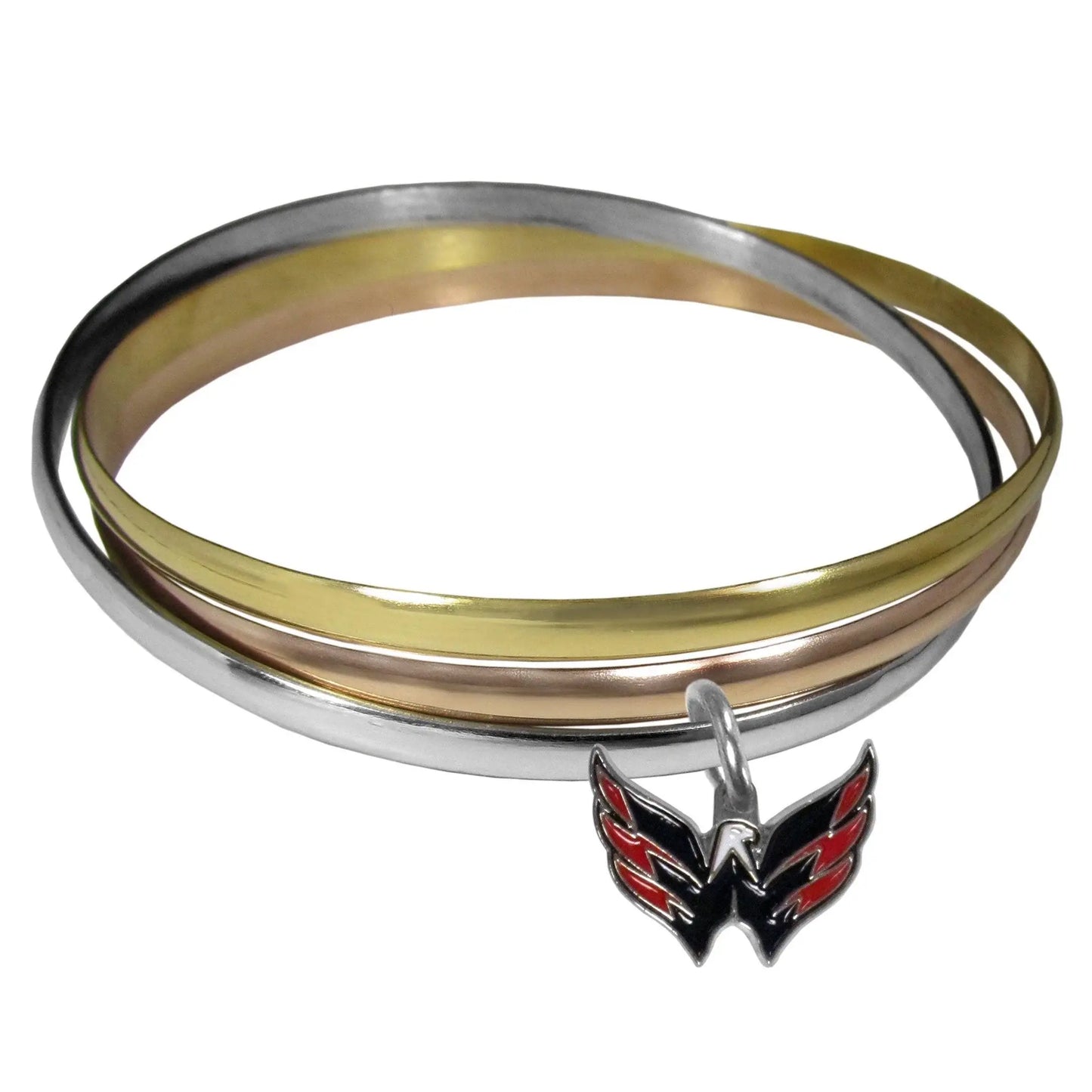 Washington Capitals® Tri-color Bangle Bracelet - Siskiyou Buckle - Flyclothing LLC