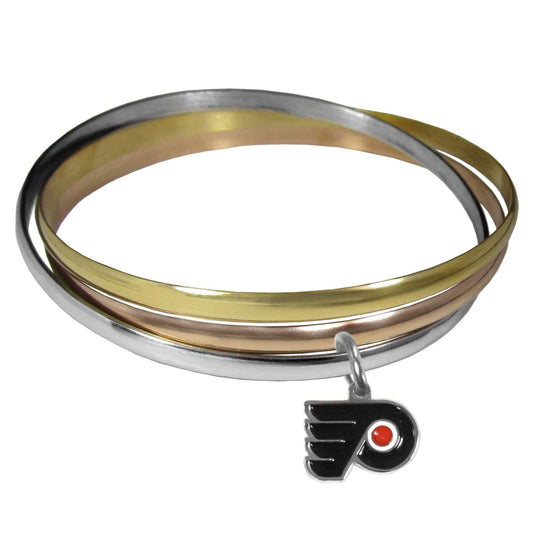 Philadelphia Flyers® Tri-color Bangle Bracelet - Siskiyou Buckle