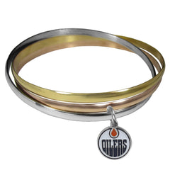 Edmonton Oilers® Tri-color Bangle Bracelet - Flyclothing LLC
