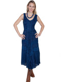 Scully BLUE LACE FRONT DRESS - Scully Leather