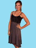 Scully BLACK COTTON EMB. DRESS - Scully Leather