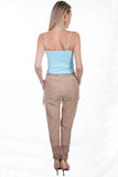 Scully SAND CHIFFON PANEL/LACE BOTTOM PANTS - Scully Leather