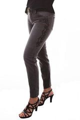 Scully BLACK TONAL EMBROIDERED JEANS - Scully Leather
