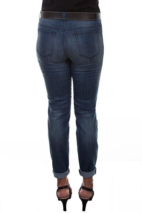Scully BLUE TONAL EMBROIDERED JEANS - Flyclothing LLC
