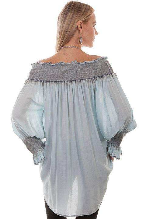 Scully BLUE NEW BLOUSE - Scully Leather - Flyclothing LLC