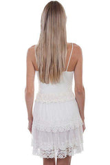 Scully NATURAL TIERED LACE SKIRT(ELASTIC WAISTBAND) - Scully Leather - Flyclothing LLC