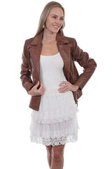 Scully NATURAL TIERED LACE SKIRT(ELASTIC WAISTBAND) - Scully Leather - Flyclothing LLC
