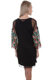 Scully BLACK 2 PC MESH EMB. DRESS W/TANK LINER - Scully Leather