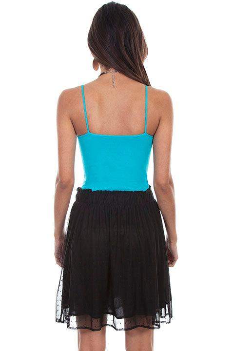 Scully BLACK SWISS DOT SKIRT W/ELASTIC WAIST BAND - Scully Leather - Flyclothing LLC