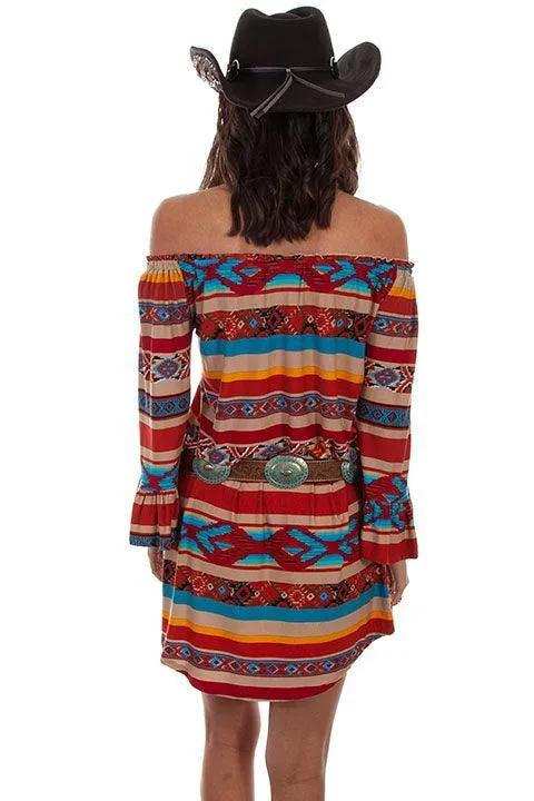 Scully SERAPE PEASANT DRESS OFF SHOULDER - Scully Leather - Flyclothing LLC