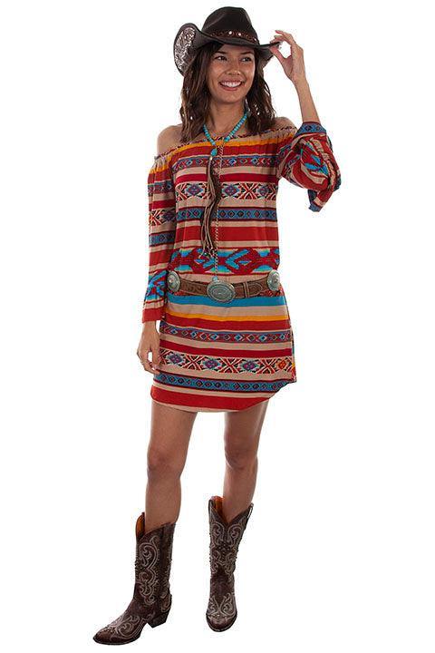 Scully SERAPE PEASANT DRESS OFF SHOULDER - Flyclothing LLC