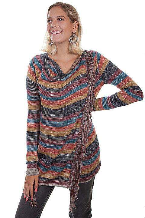 Scully MULTI FRINGE CROSSOVER STYLE W/BUTTONS - Scully Leather - Flyclothing LLC