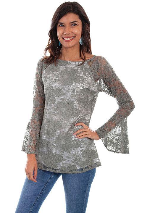 Scully SAGE LINED LACE TUNIC - Scully Leather