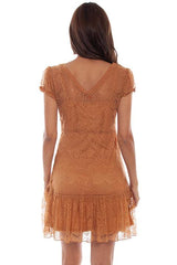 Scully BUTTER SCOTCH CAP SLEEVES LACE DRESS - Flyclothing LLC