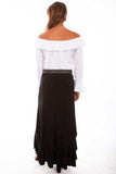 Scully BLACK RUFFLED GORD SKIRT - Scully Leather - Flyclothing LLC