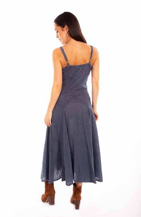 Scully Leather 100% Cotton Slate Long Cotton Dress - Scully Leather - Flyclothing LLC