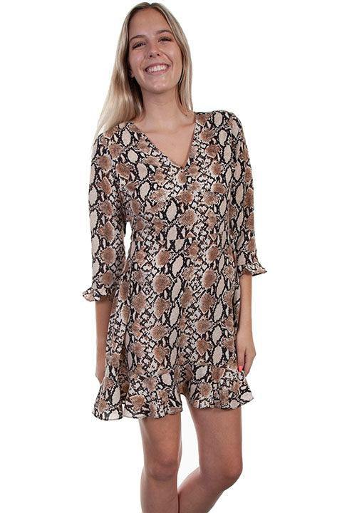 Scully PYTHON PRINT DRESS - Scully Leather