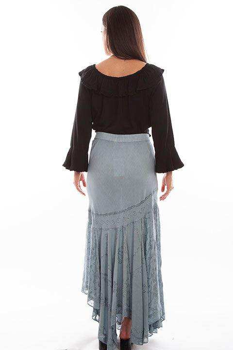 Scully Leather Ash Grey Rayon Skirt - Scully Leather - Flyclothing LLC