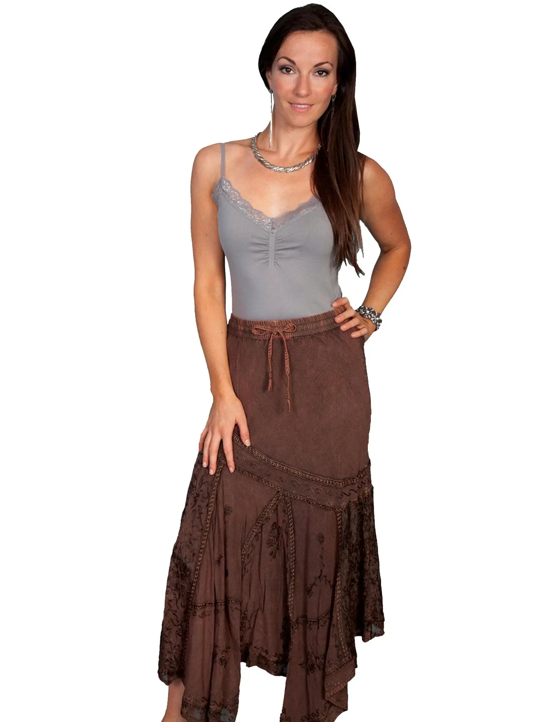 Scully COPPER RAYON SKIRT - Scully Leather - Flyclothing LLC