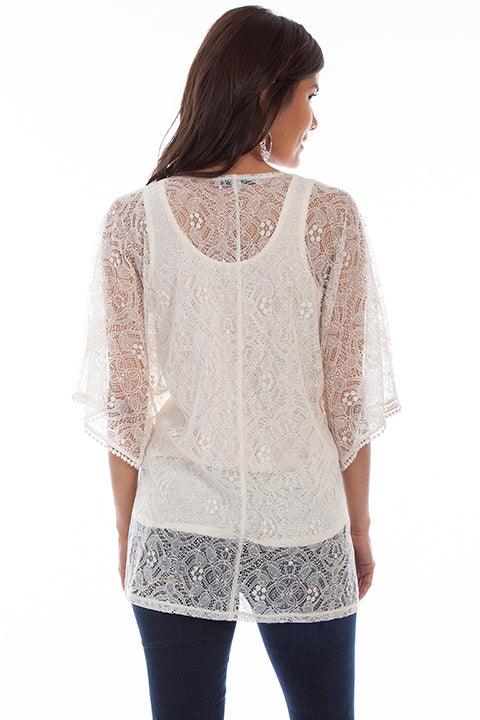 Scully SAND LACE CARDIGAN W/JERSEY TANK - Flyclothing LLC