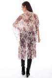 Scully CAFE PRINTED LACE CROCHET TRIM DUSTER - Scully Leather