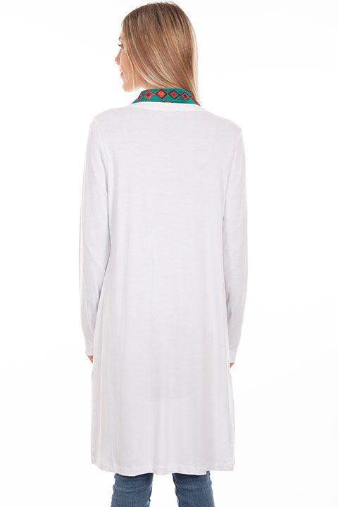 Scully WHITE SIDE SLIT CARDIGAN - Scully Leather - Flyclothing LLC