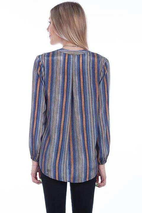 Scully SKY HI/LO CROSSOVER TOP W/TASSEL - Scully Leather - Flyclothing LLC