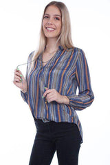 Scully SKY HI/LO CROSSOVER TOP W/TASSEL - Scully Leather - Flyclothing LLC