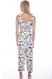 Scully Leather White Gaucho Length Jumpsuit Feathers Arro - Scully Leather