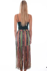Scully Leather Honey Creek Serape Microfiber Serape Print Skirt W/Frin - Scully Leather - Flyclothing LLC