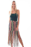 Scully Leather Honey Creek Serape Microfiber Serape Print Skirt W/Frin - Scully Leather - Flyclothing LLC