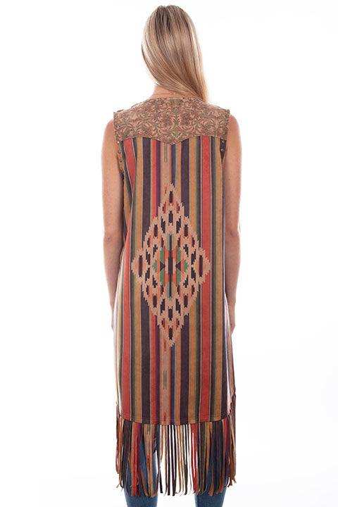 Scully Leather Honey Creek Serape Microfiber Long Serape Print Vest - Scully Leather - Flyclothing LLC