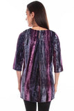Scully Leather Honey Creek Plum Velvet Tunic - Scully Leather