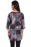 Scully Leather Honey Creek Bordeaux Velvet Tunic - Scully Leather - Flyclothing LLC