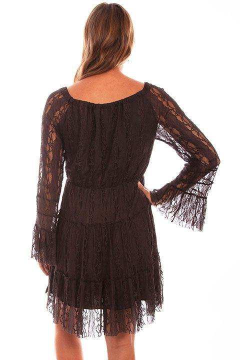 Scully CHOCOLATE LACE DRESS - Scully Leather - Flyclothing LLC